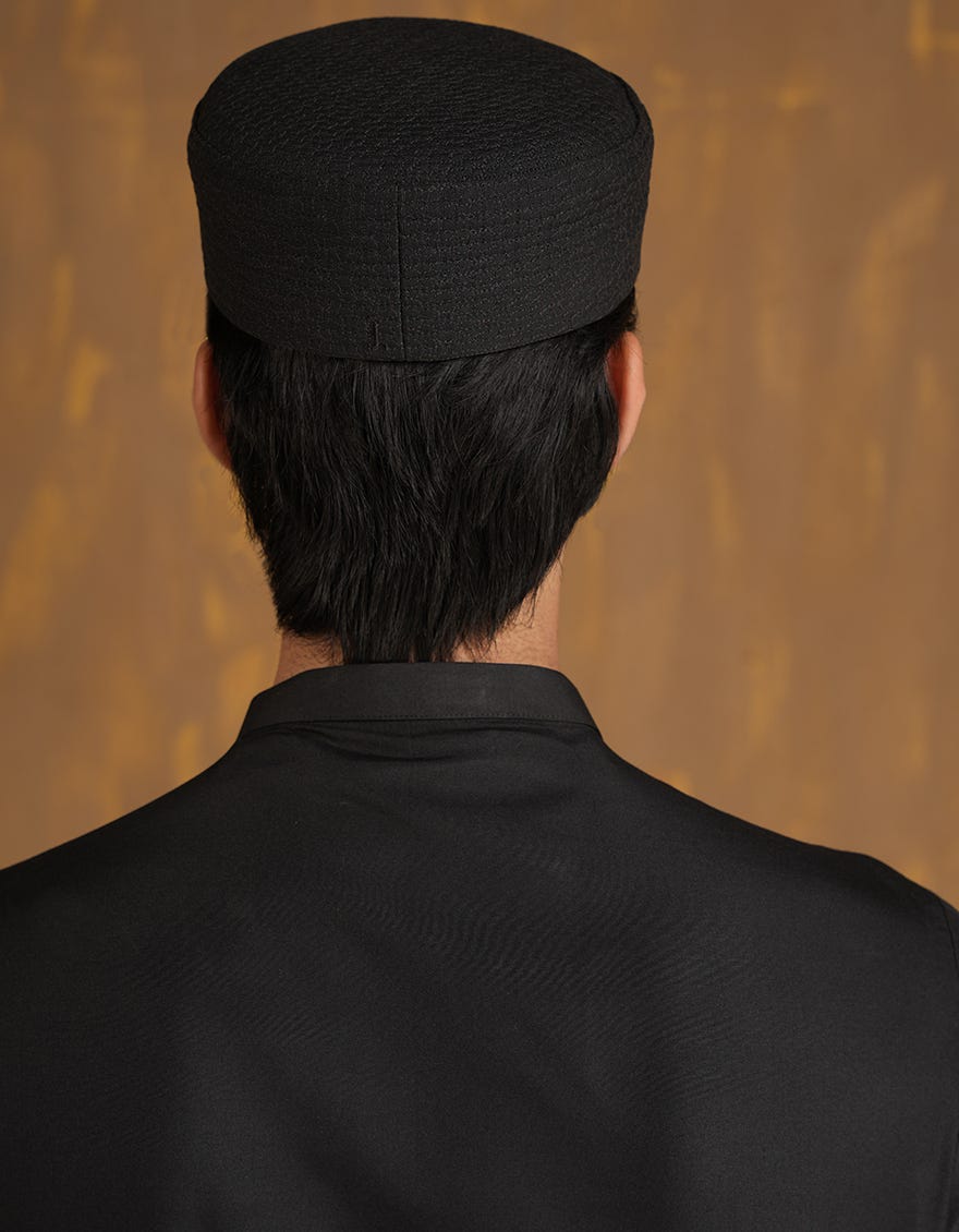 BLACK BLENDED MEN CAP | JJ-CAP-0030-R10