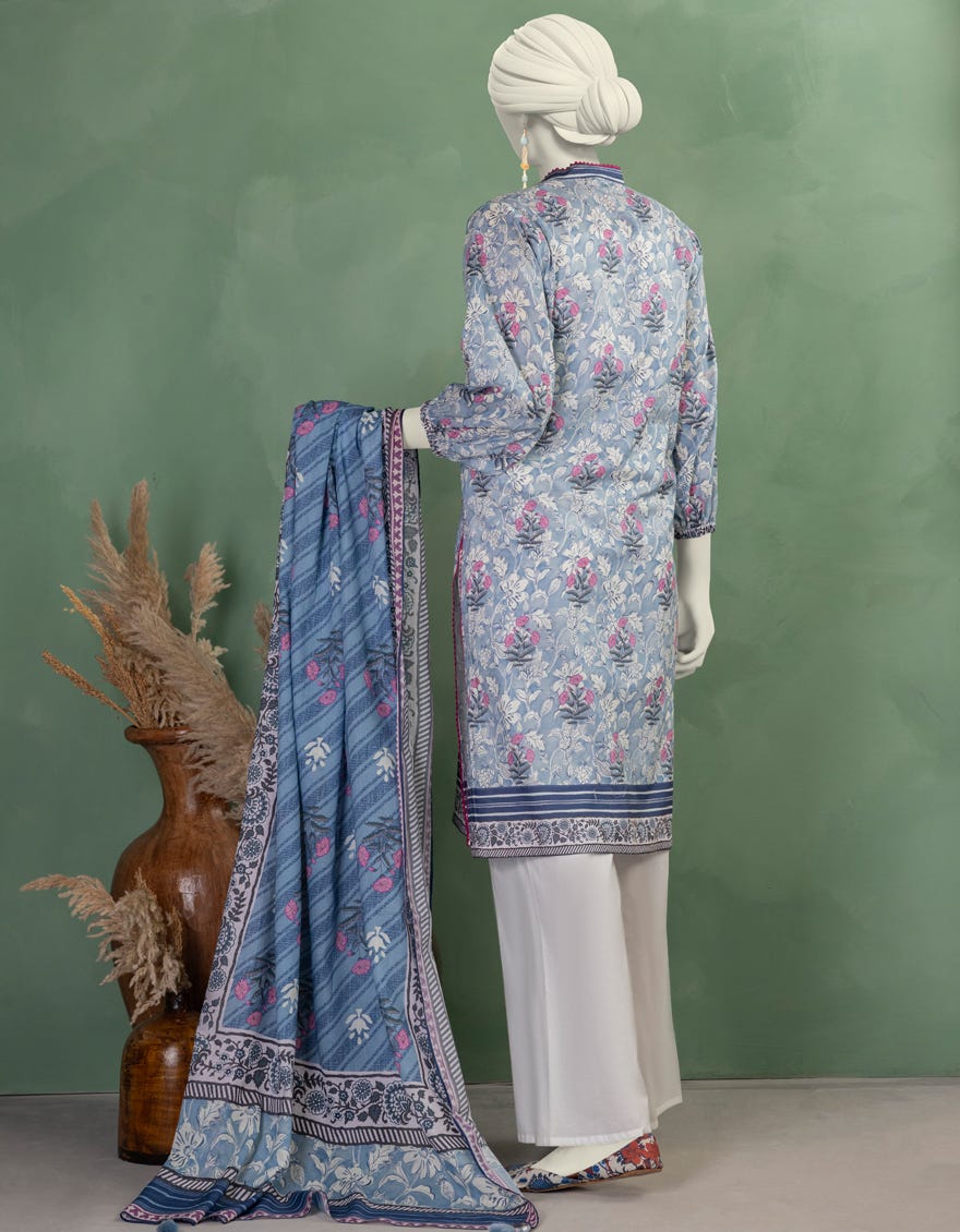 MULTICOLOR LAWN PRINTED UNSTITCHED 2PC