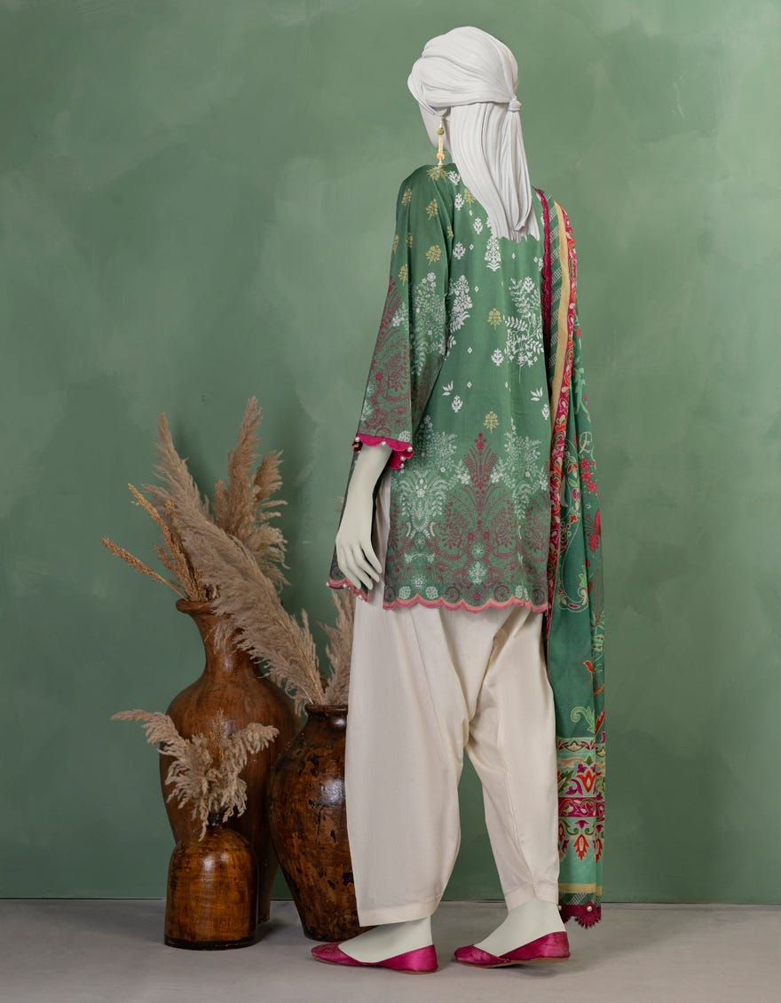 MULTICOLOR LAWN DIGITAL PRINTED UNSTITCHED 2PC