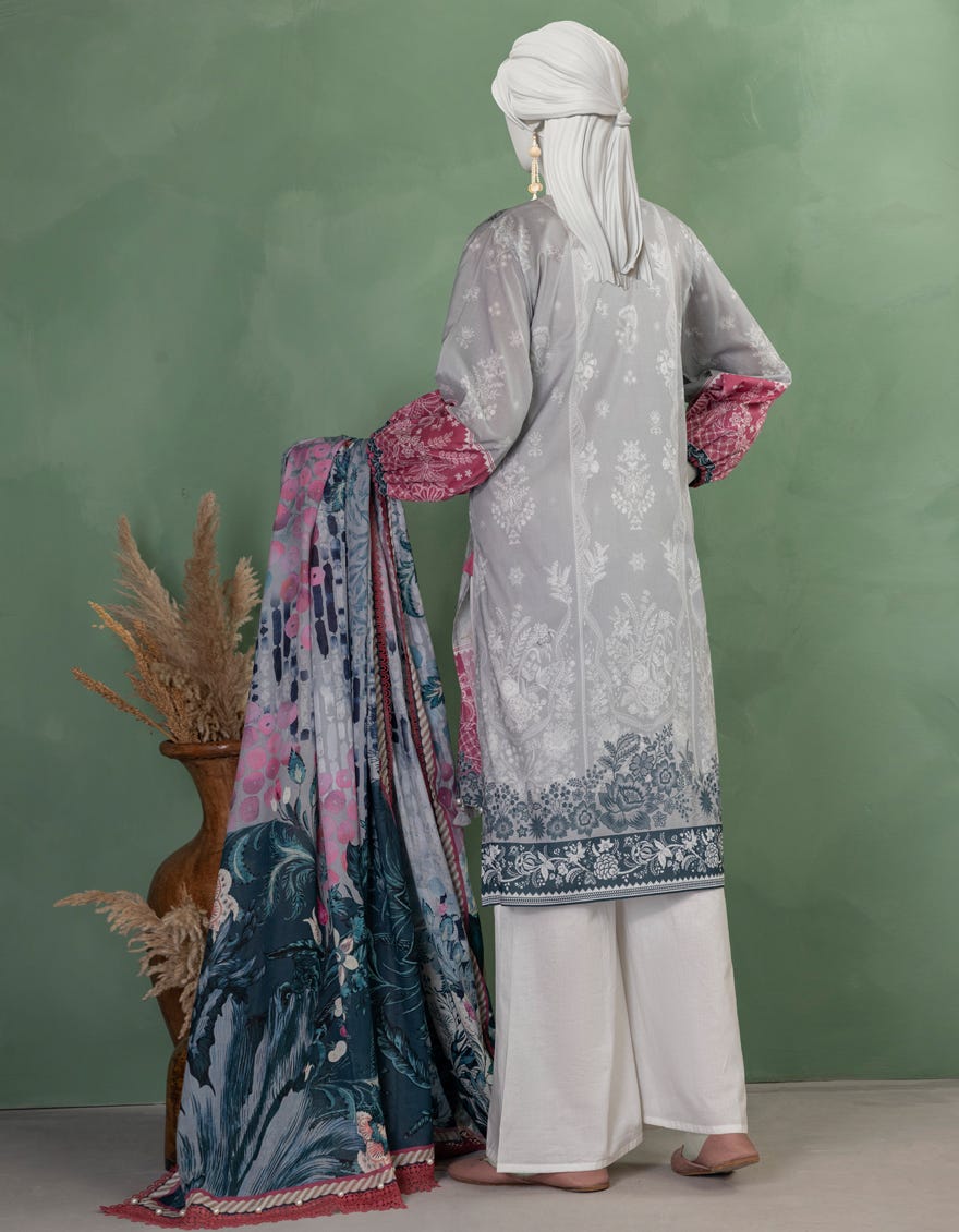 MULTICOLOR LAWN DIGITAL PRINTED UNSTITCHED 2PC