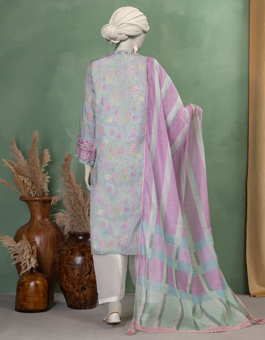 MULTICOLOR LAWN PRINTED UNSTITCHED 2PC