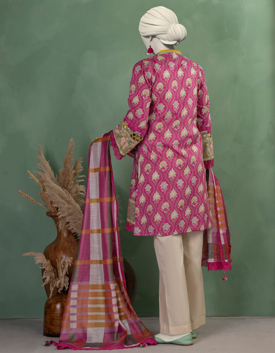 MULTICOLOR LAWN PRINTED UNSTITCHED 2PC