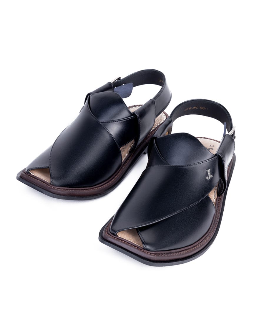 BLACK TRENDY PESHAWARI CHAPPLAL