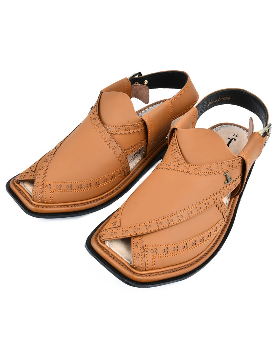 Mustard Trendy Peshawari Chappal | Jjfw-Jpc-16018