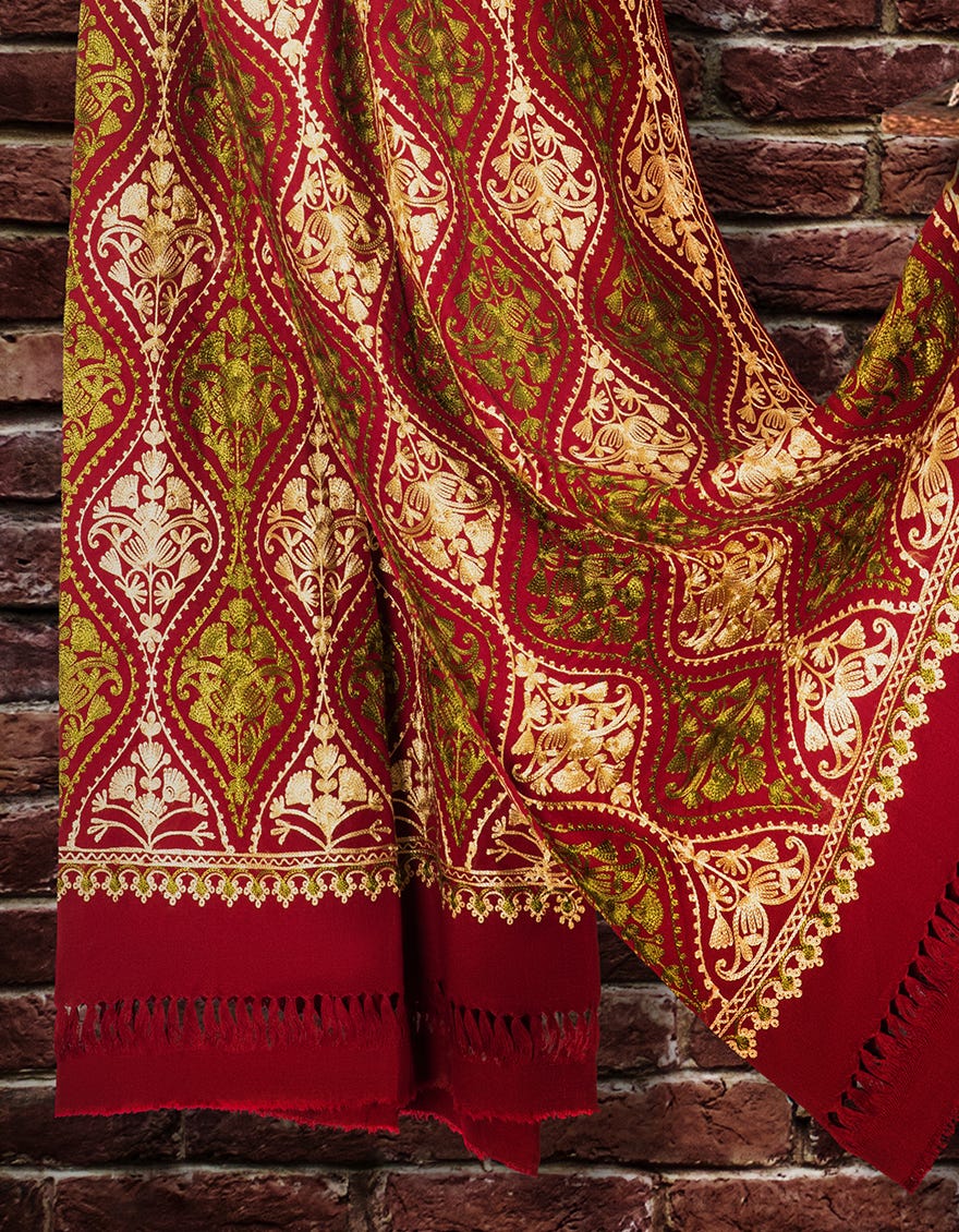 Maroon Stole | Jsh-Shw-21-0028