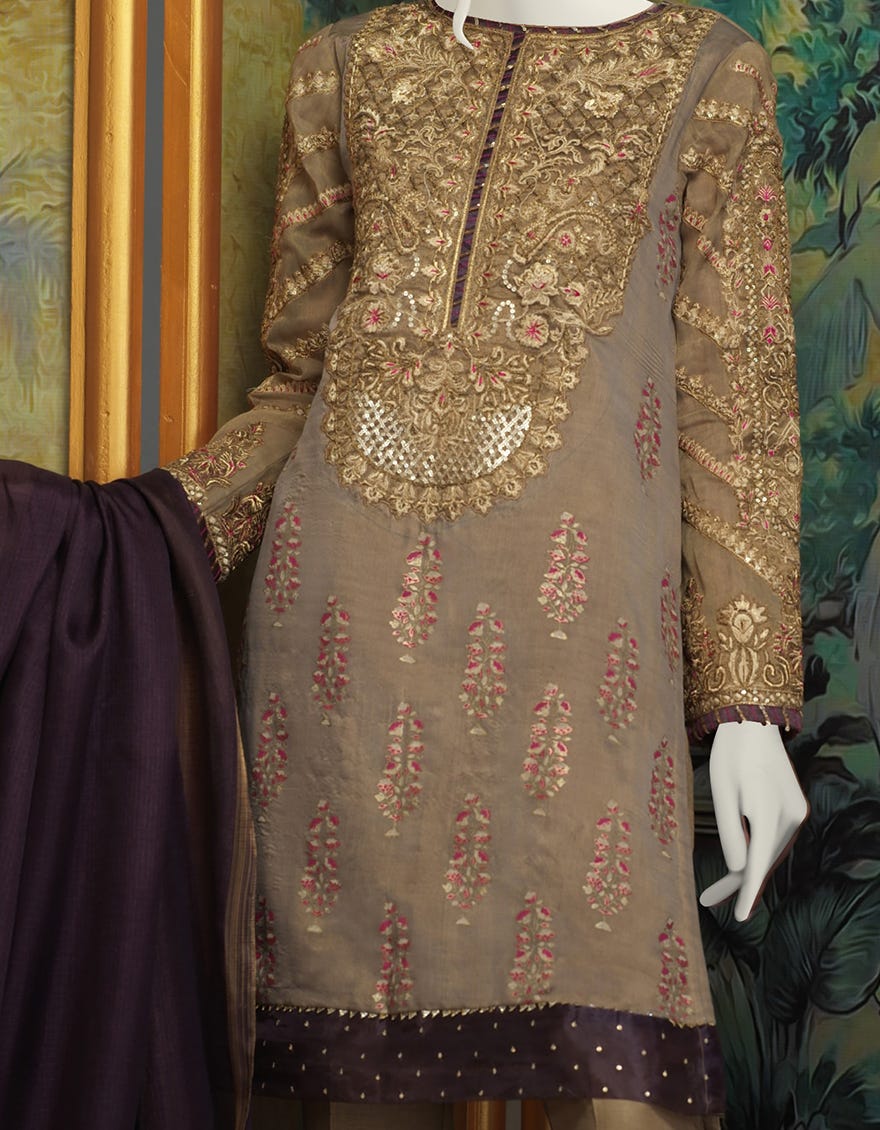 GOLD ZARI 2PC STITCHED | JJPW-S-JPW2-21-237