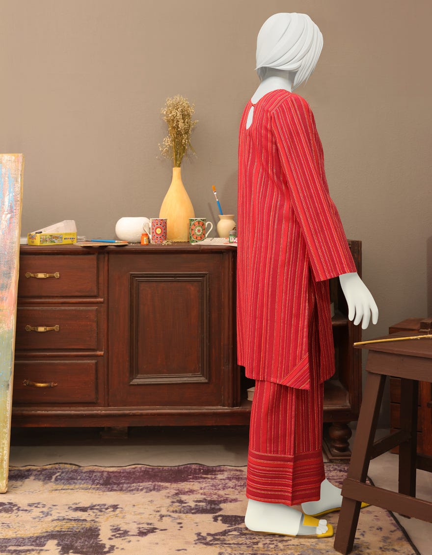 RED-MAROON TEXTURED TEENS 2PC | JYGK-W-JWT-22-3213 FB