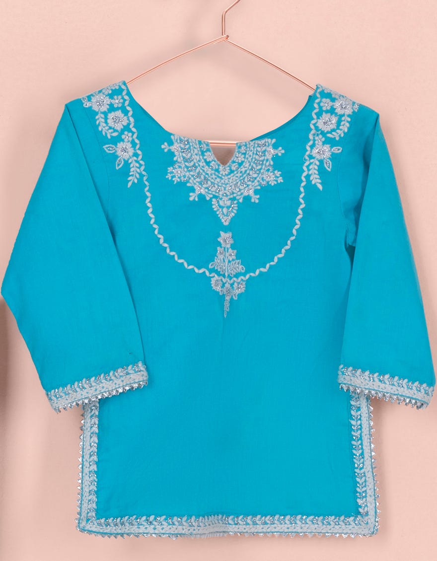 FEROZI CAMBRIC INFANT GIRL 3PC | JIK-W-JWK-22-5016