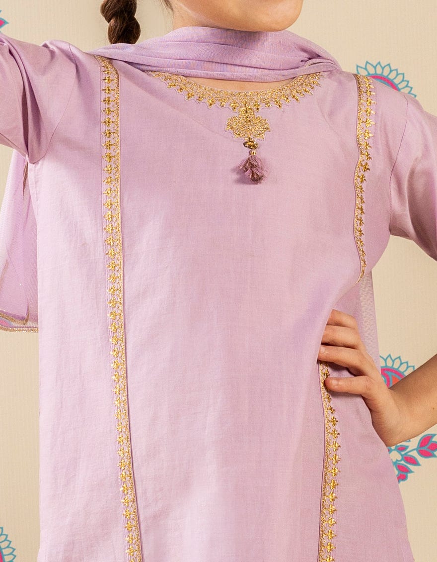 LILAC LAWN EMBROIDERED 3PC | JGK-S-JGP-25-1512