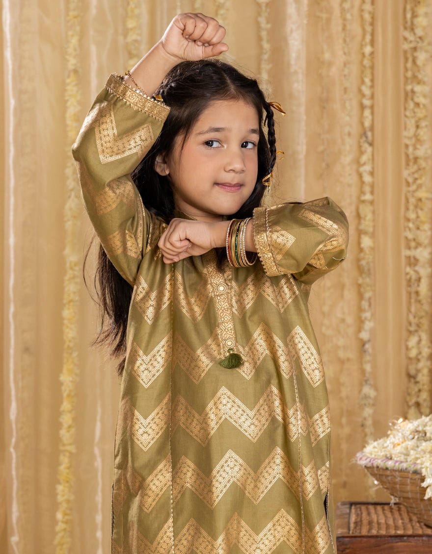 GREEN LAWN PRINTED 2PC | JGKL-S-JGST-25-5606