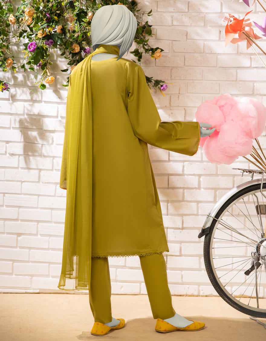 GREEN LAWN EMBROIDERED 3PC STITCHED