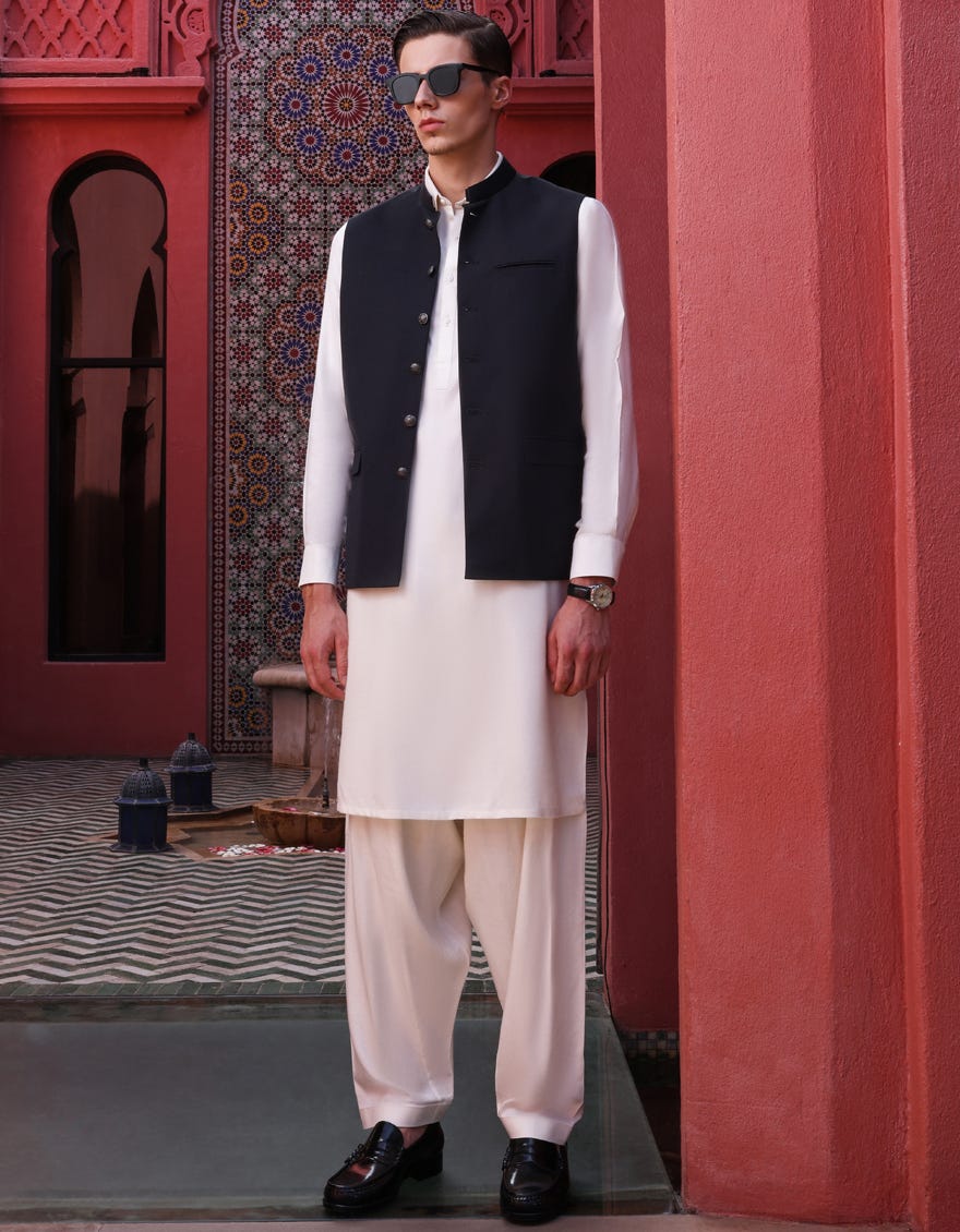 CHARCOAL BLENDED WAISTCOAT | JJVC-27470