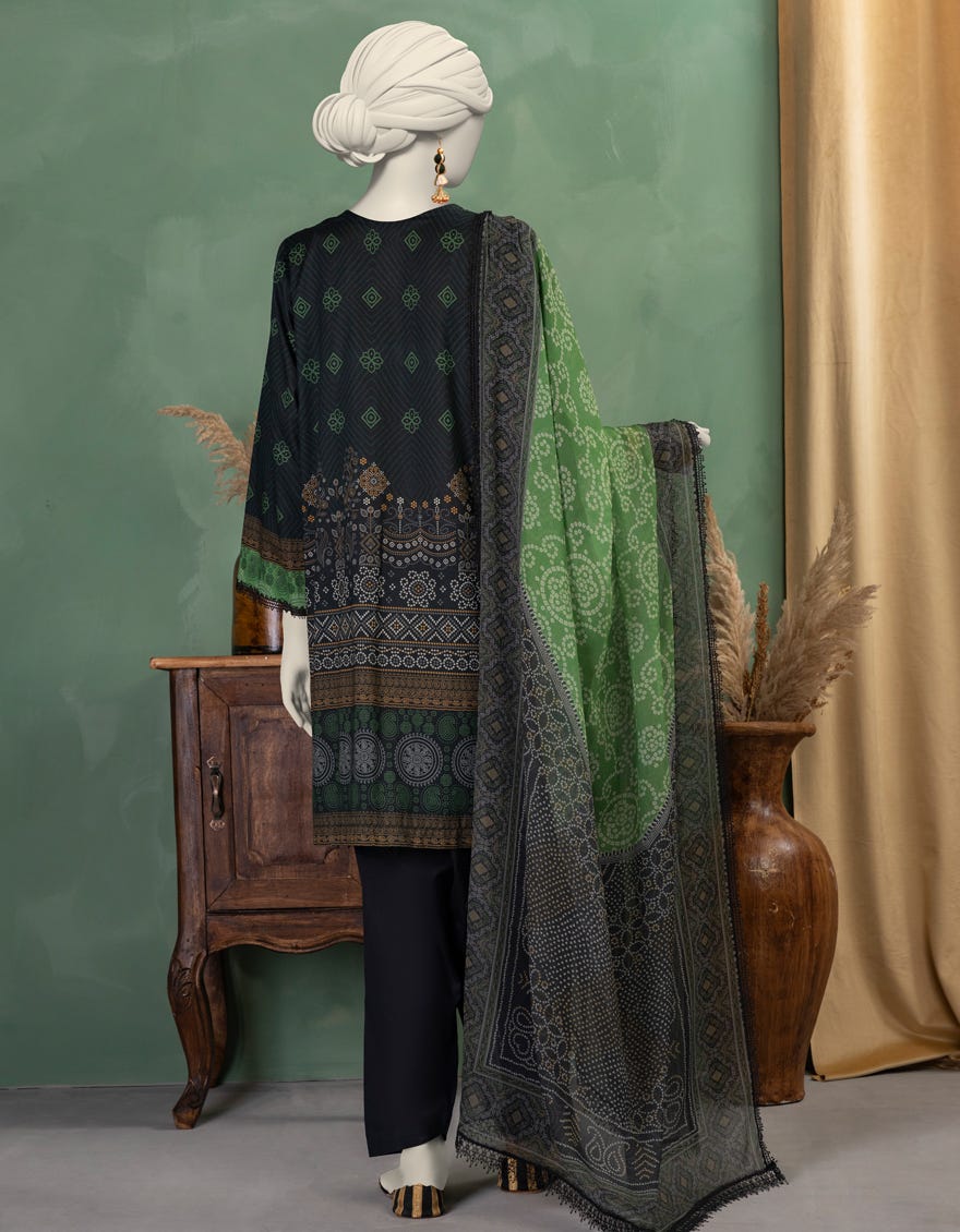 MULTICOLOR LAWN PRINTED UNSTITCHED 3PC