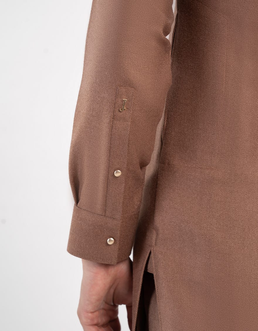 BROWN BLENDED KAMEEZ SHALWAR | JJKS-W-33255