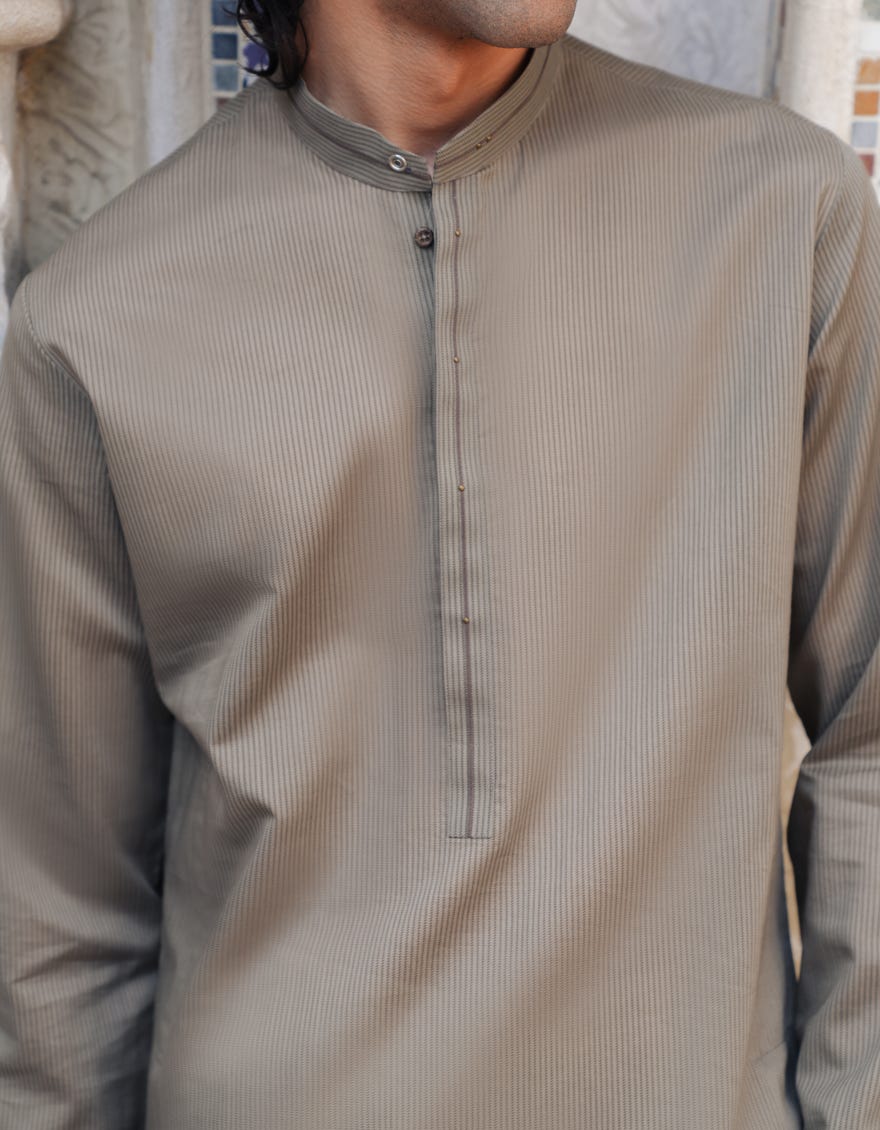 LIGHT BROWN CVC CASUAL KURTA