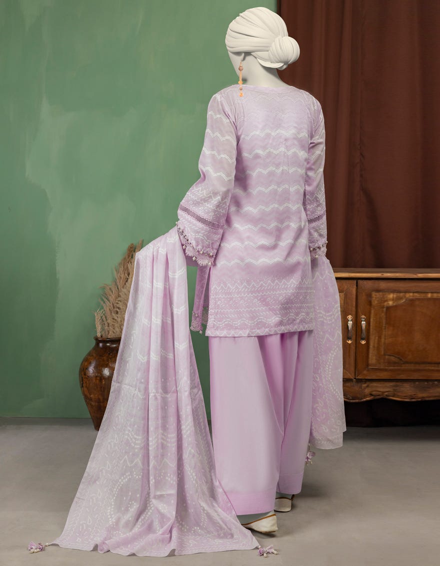 PURPLE LAWN EMBROIDERED UNSTITCHED 3PC