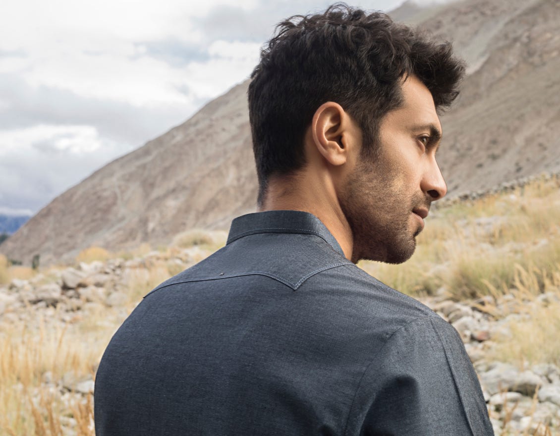 INDIGO BLENDED KURTA PAJAMA| JJKP-A-36848