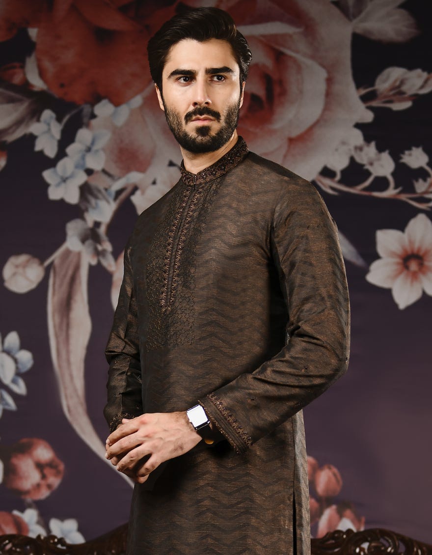 dull-copper-jamawar-special-kurta-jjk-sp-36884