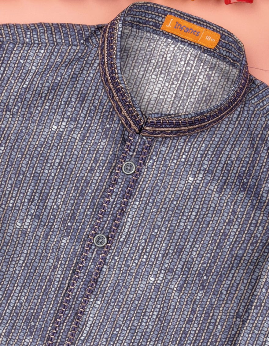 INDIGO COTTON KAMEEZ SHALWAR | JJIKS-S-39301