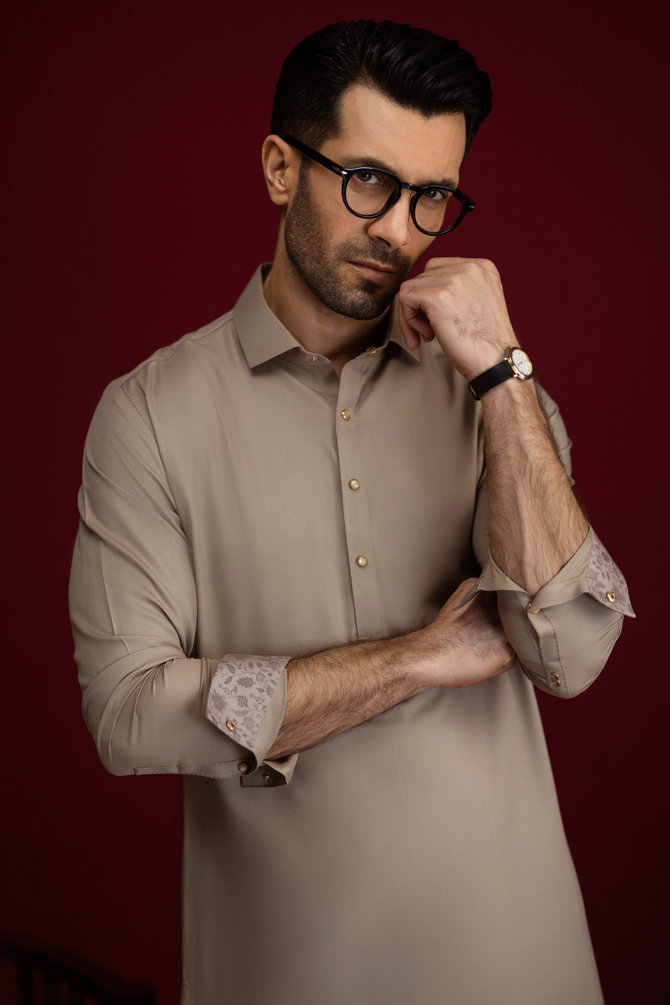 ANTI POLO - SAND BLENDED KAMEEZ SHALWAR