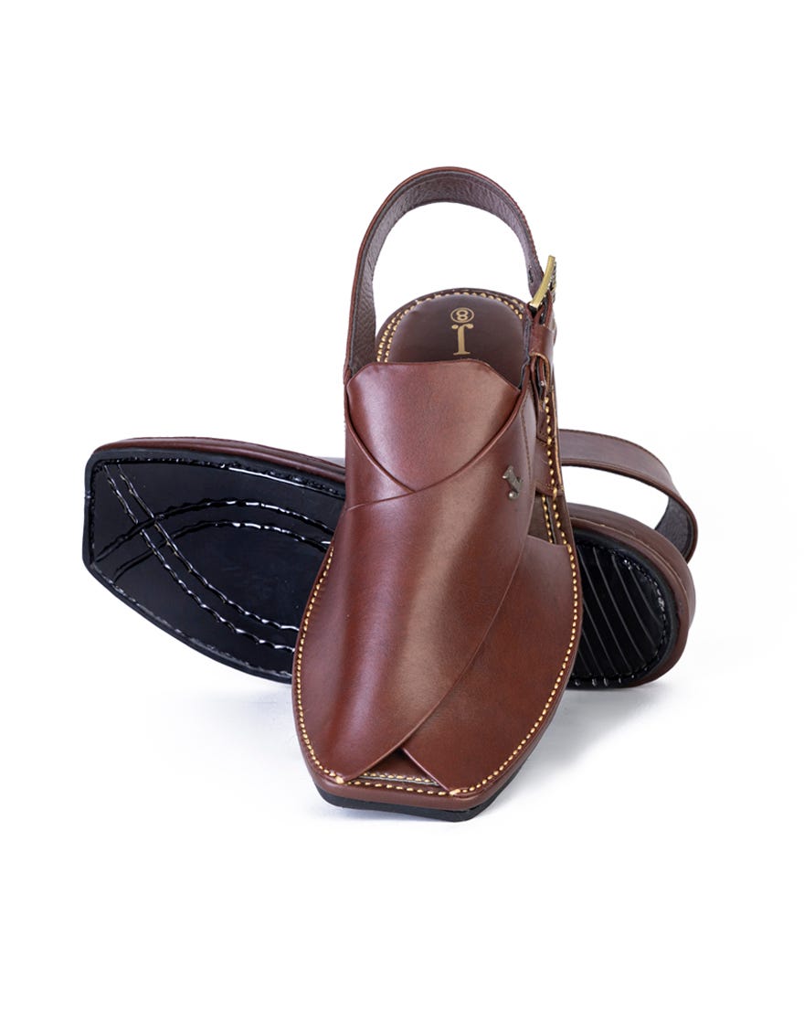 Maroon Trendy Peshawari Chappal | Jjfw-Jpc-4002-R1