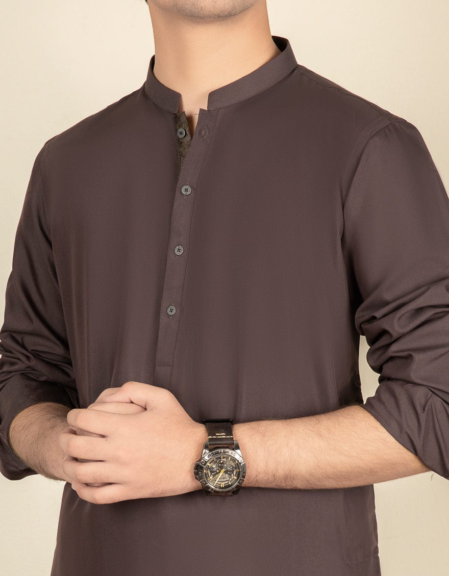 MAUVE BLENDED KAMEEZ SHALWAR | JTKS-S-40273