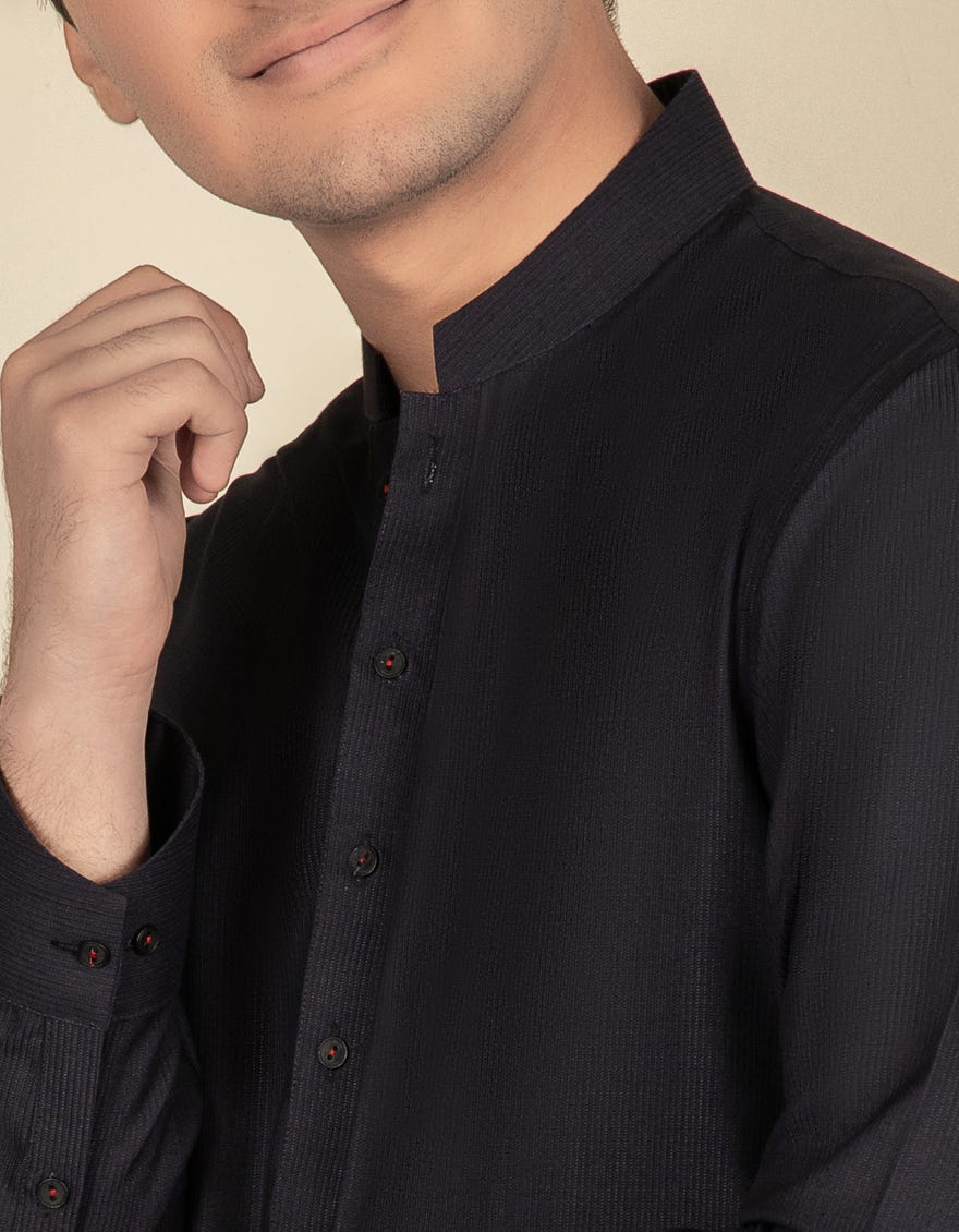 DEEP PURPLE BLENDED KAMEEZ SHALWAR | JTKS-S-40293