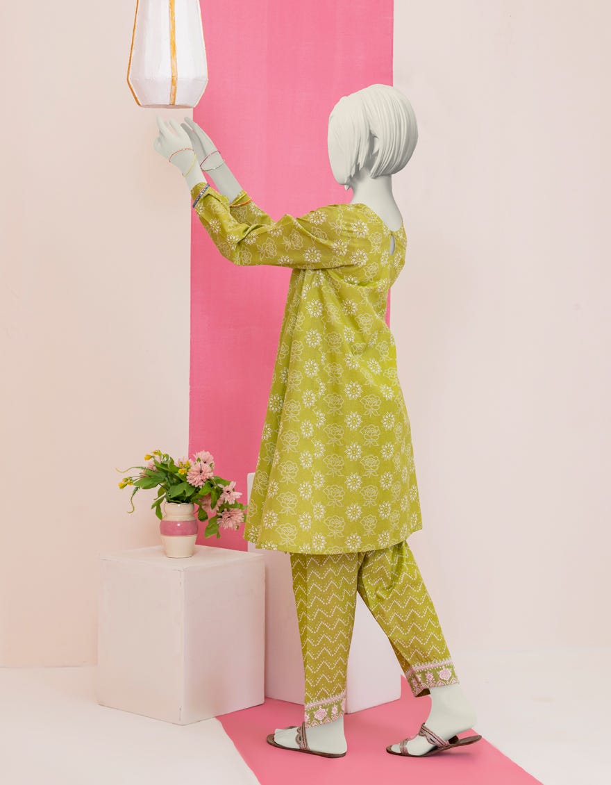 Green Cambric Teens 2 Piece Stitched | Jgk-S-Ygtl-403-24