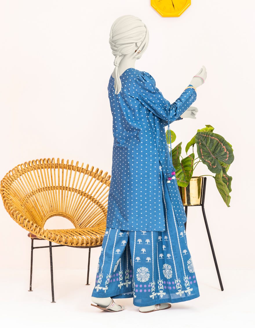 Blue Lawn Teens 2 Piece Stitched | Jgk-S-Ygtl-408-24