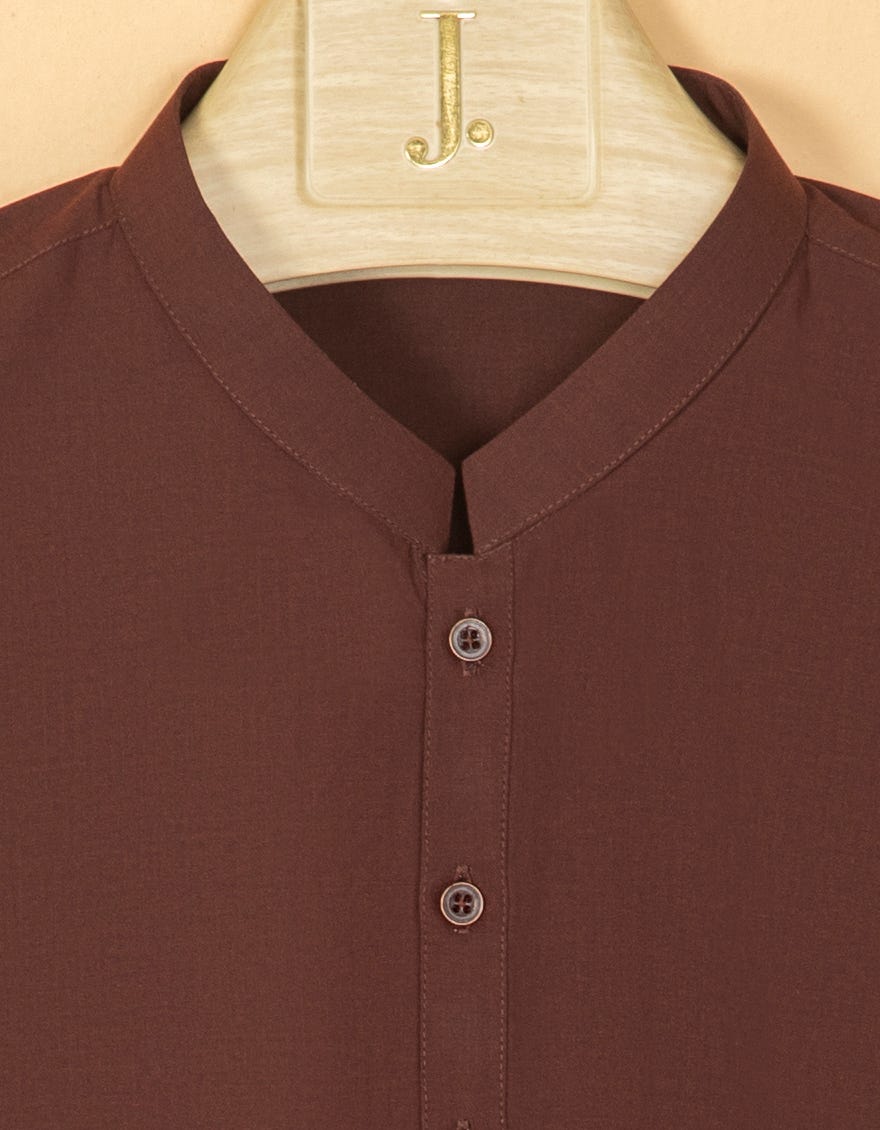 MAROON BLENDED KAMEEZ SHALWAR | JTKS-W-41081