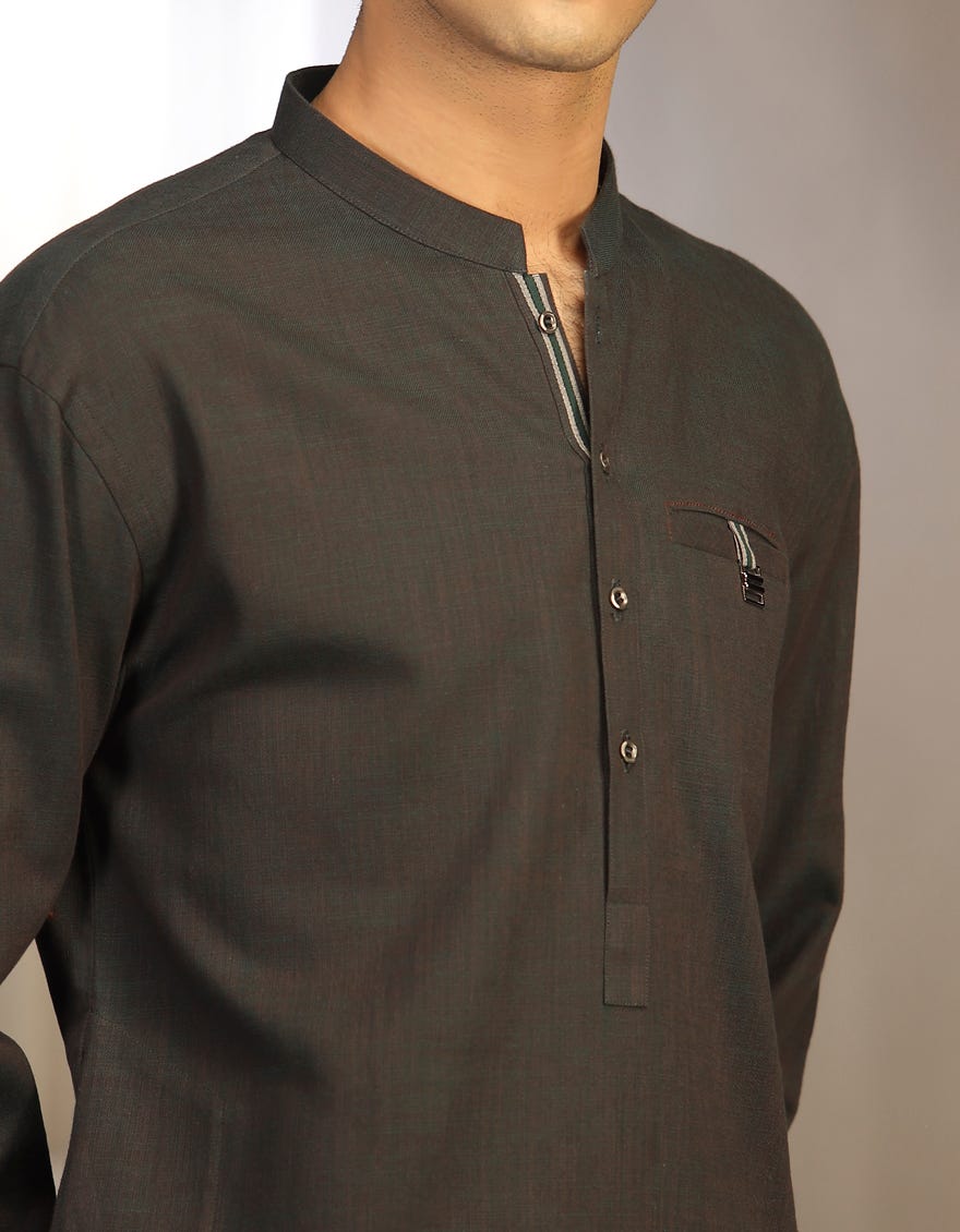 bottle-green-cotton-kurta-jtk-w-41230