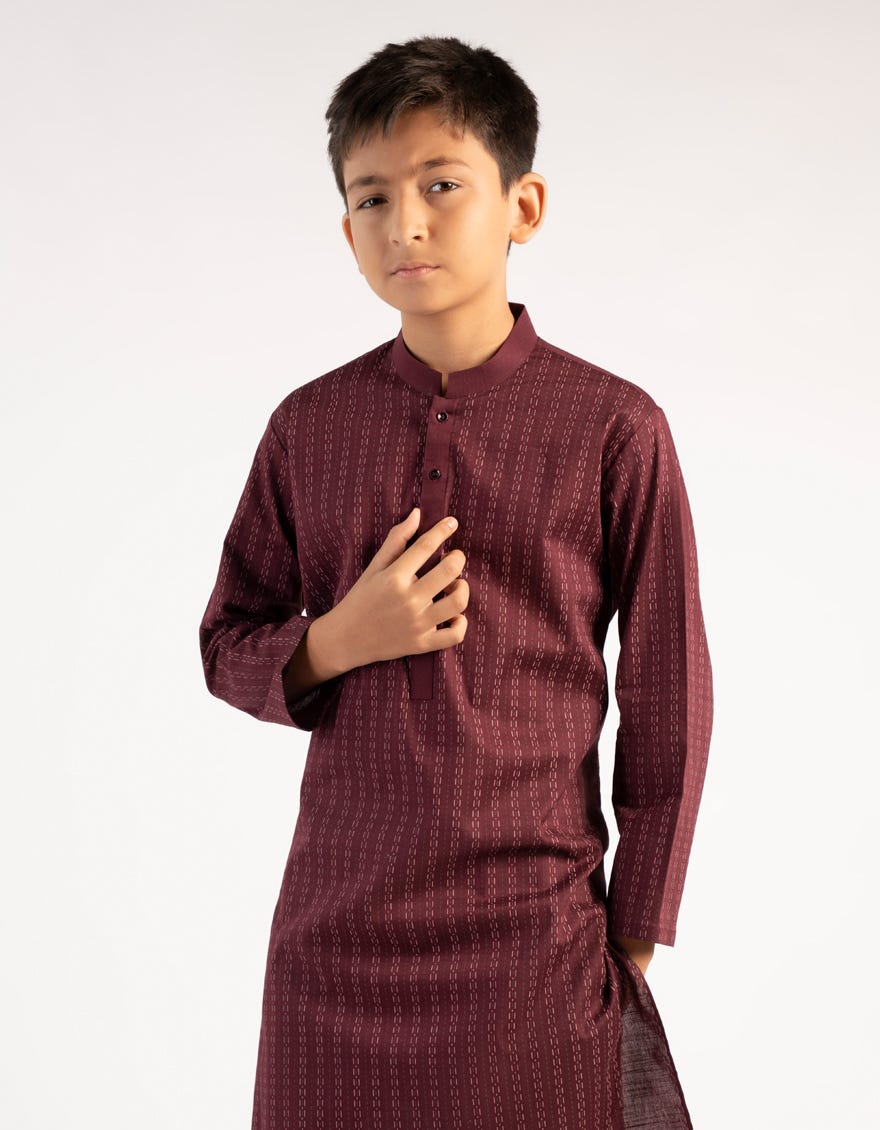 maroon-cotton-kurta-jcks46849