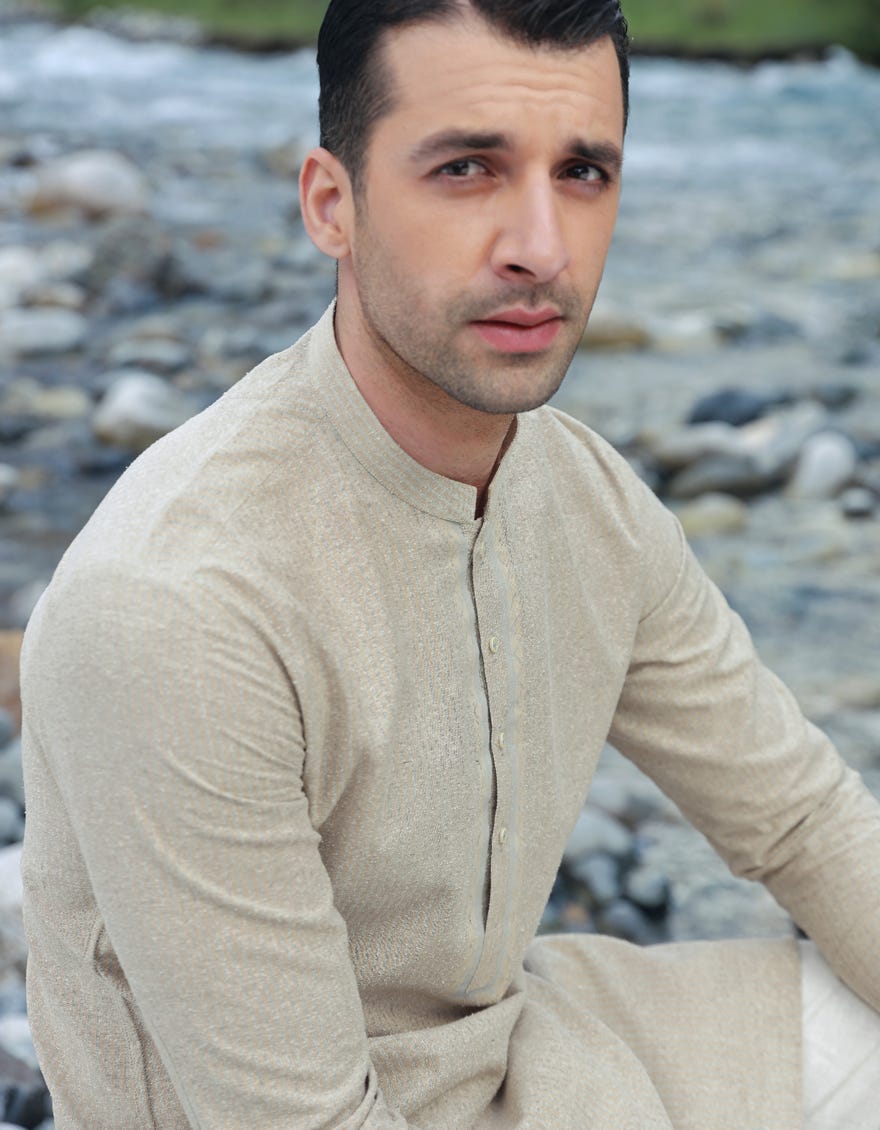 Brown Cotton Men's Kurta Pajama | Jjkp-A-90385
