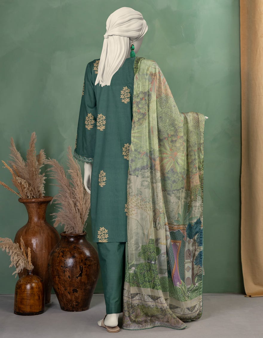 GREEN LAWN EMBROIDERED UNSTITCHED 3PC