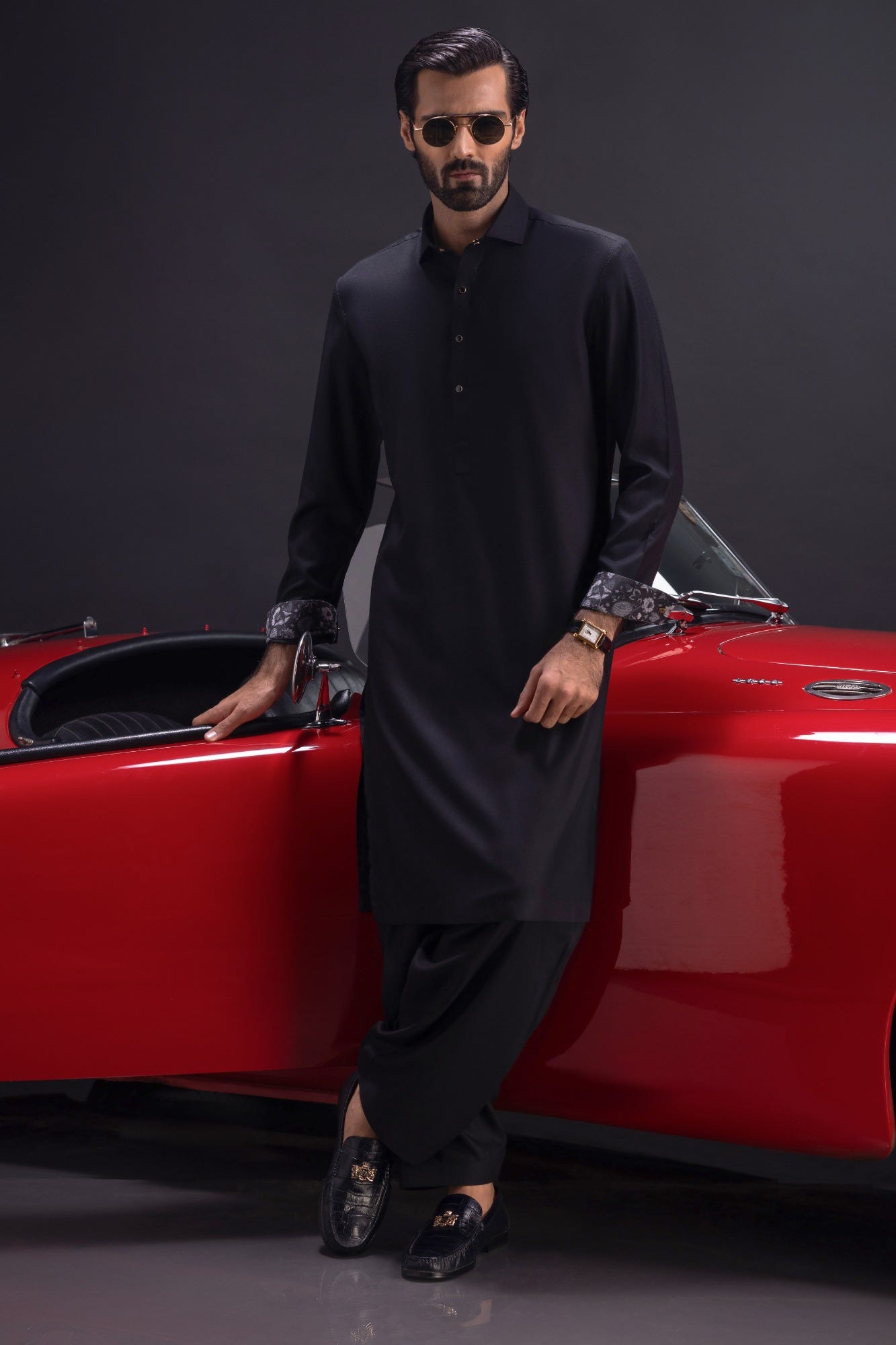 belarus-black-blended-kameez-shalwar
