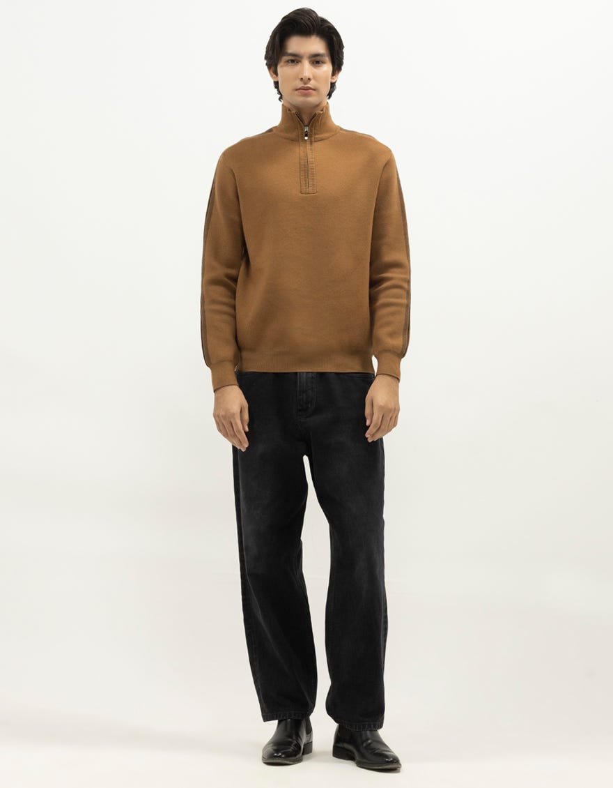 neptune-a-brown-half-zip-mockneck-sweater-ccswt0071