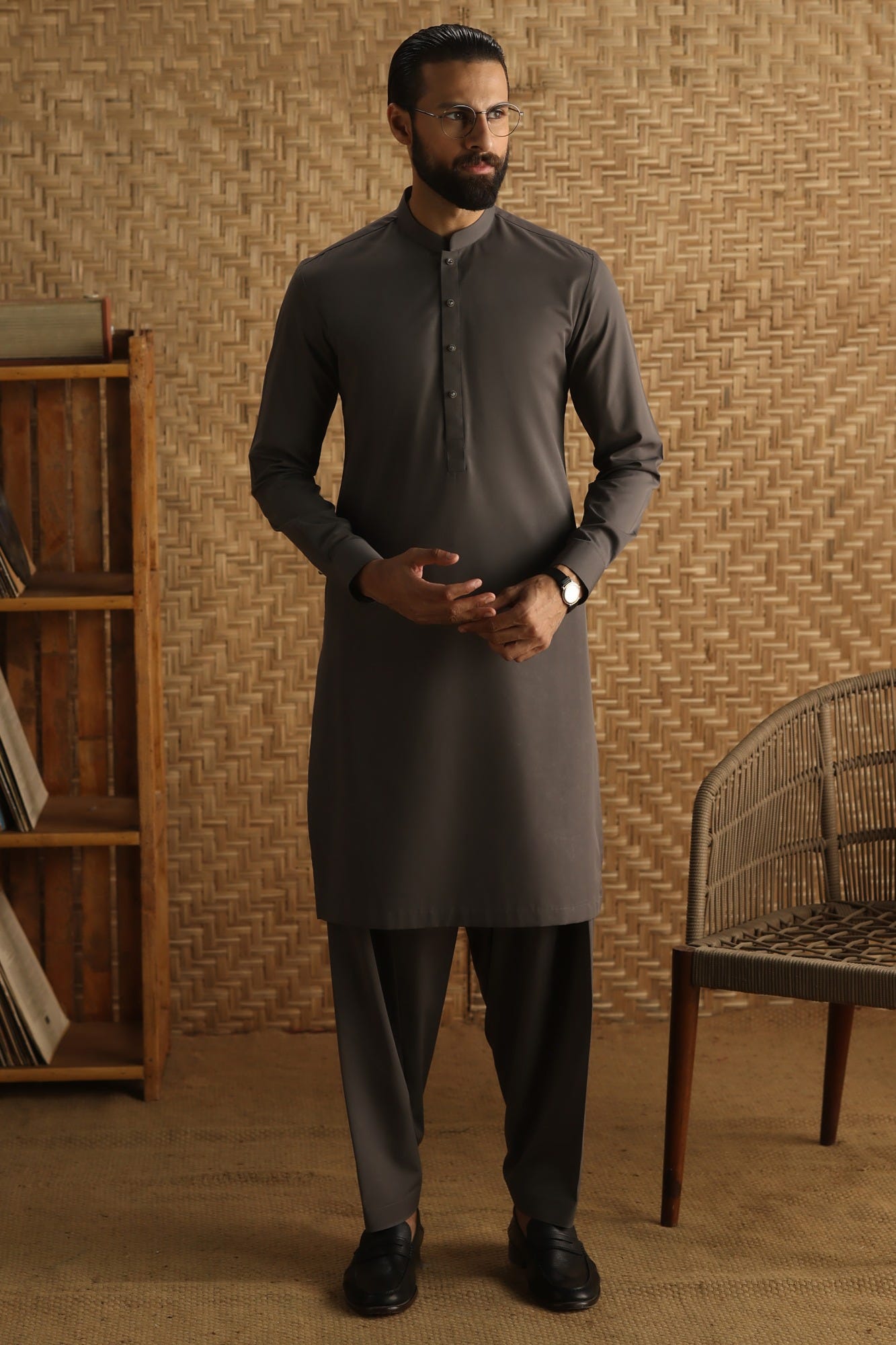 BILBAO - CHARCOAL EXCLUSIVE KAMEEZ SHALWAR
