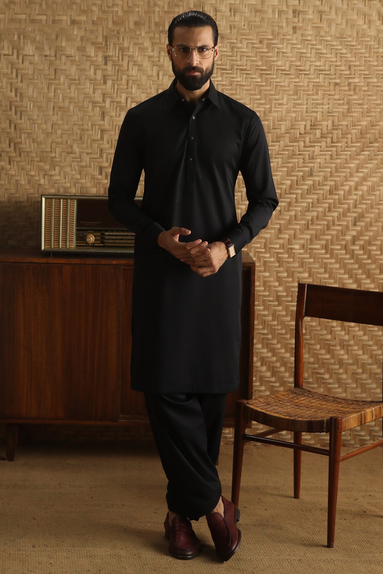 MALMO - BLACK EXCLUSIVE KAMEEZ SHALWAR