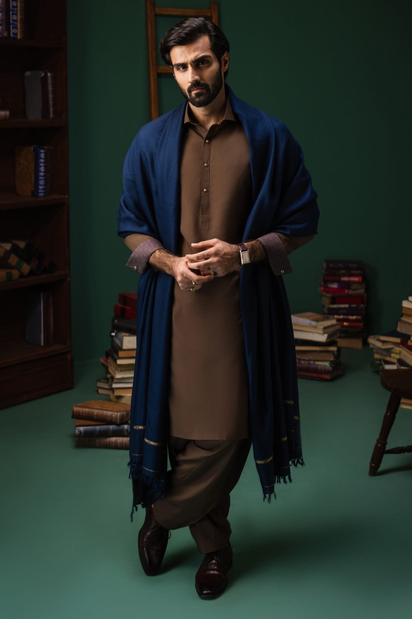 estonia-brown-polyester-kameez-shalwar