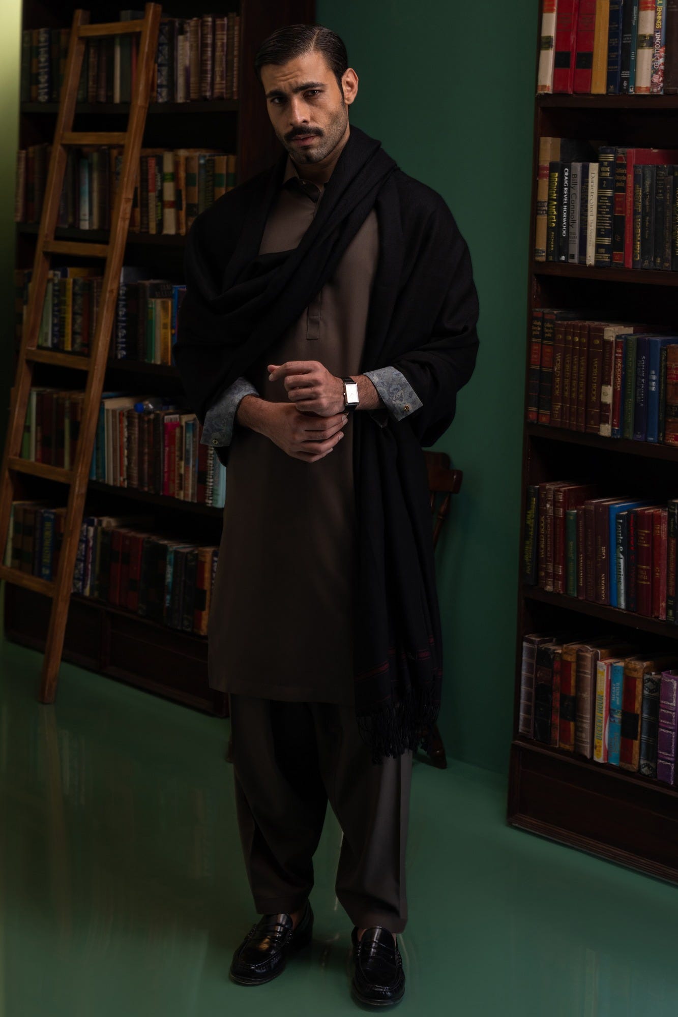 estonia-olive-polyester-kameez-shalwar