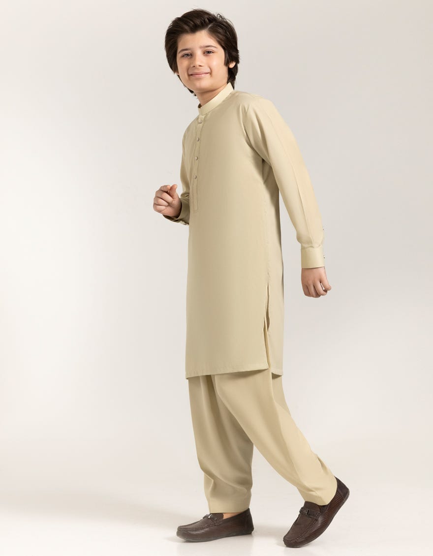 ECRU BLENDED KAMEEZ SHALWAR