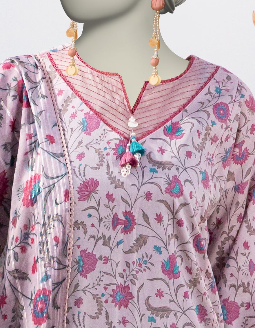 MULTICOLOR LAWN PRINTED UNSTITCHED 2PC | JLAWN-S-JDS-25-1029