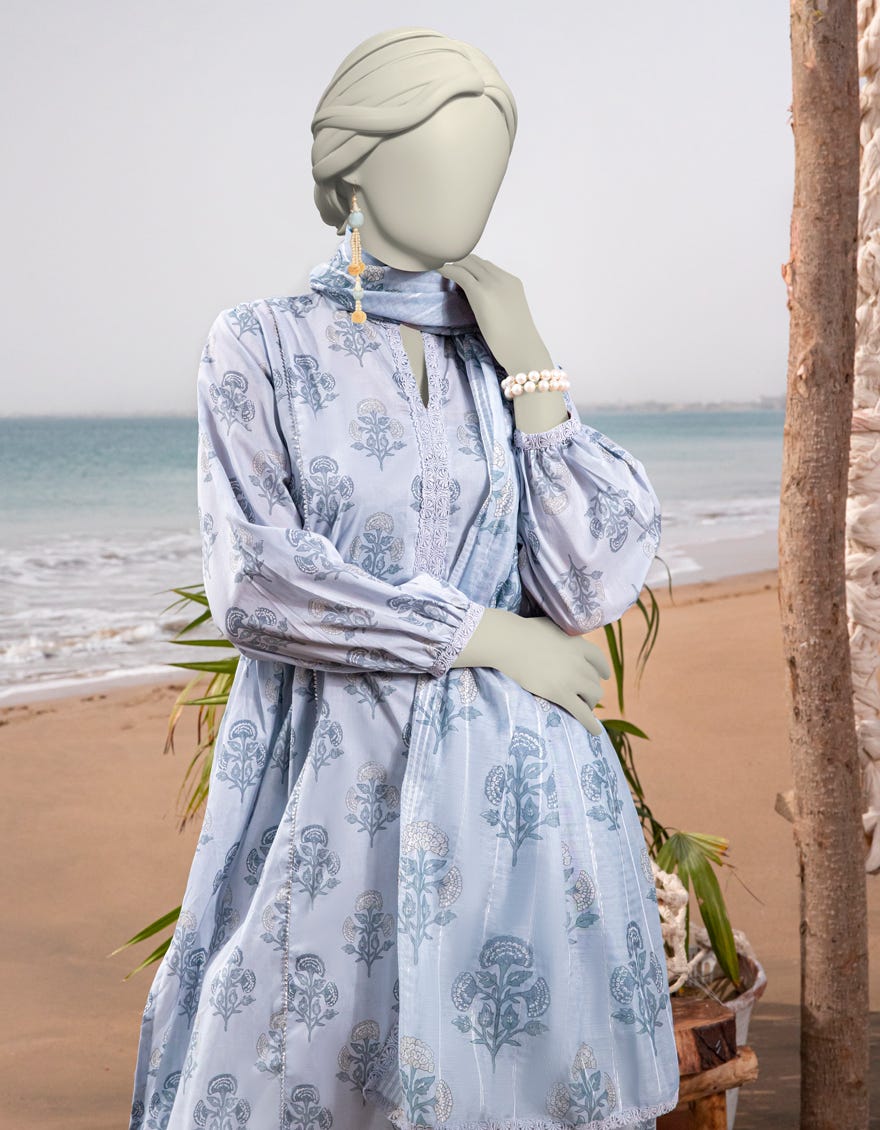 MULTICOLOR LAWN PRINTED UNSTITCHED 2PC | JLAWN-S-JDS-25-1033