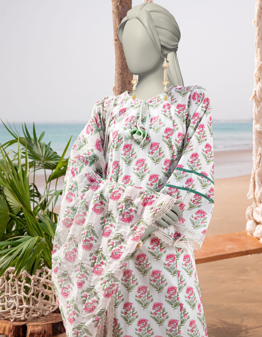 MULTICOLOR LAWN PRINTED UNSTITCHED 2PC | JLAWN-S-JDS-25-1034