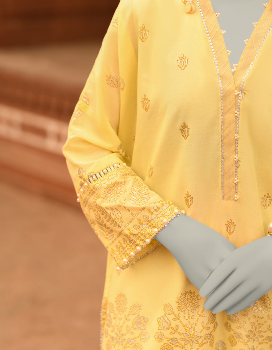 GREEN LAWN PRINTED UNSTITCHED 2PC | JLAWN-S-JDS-25-1044