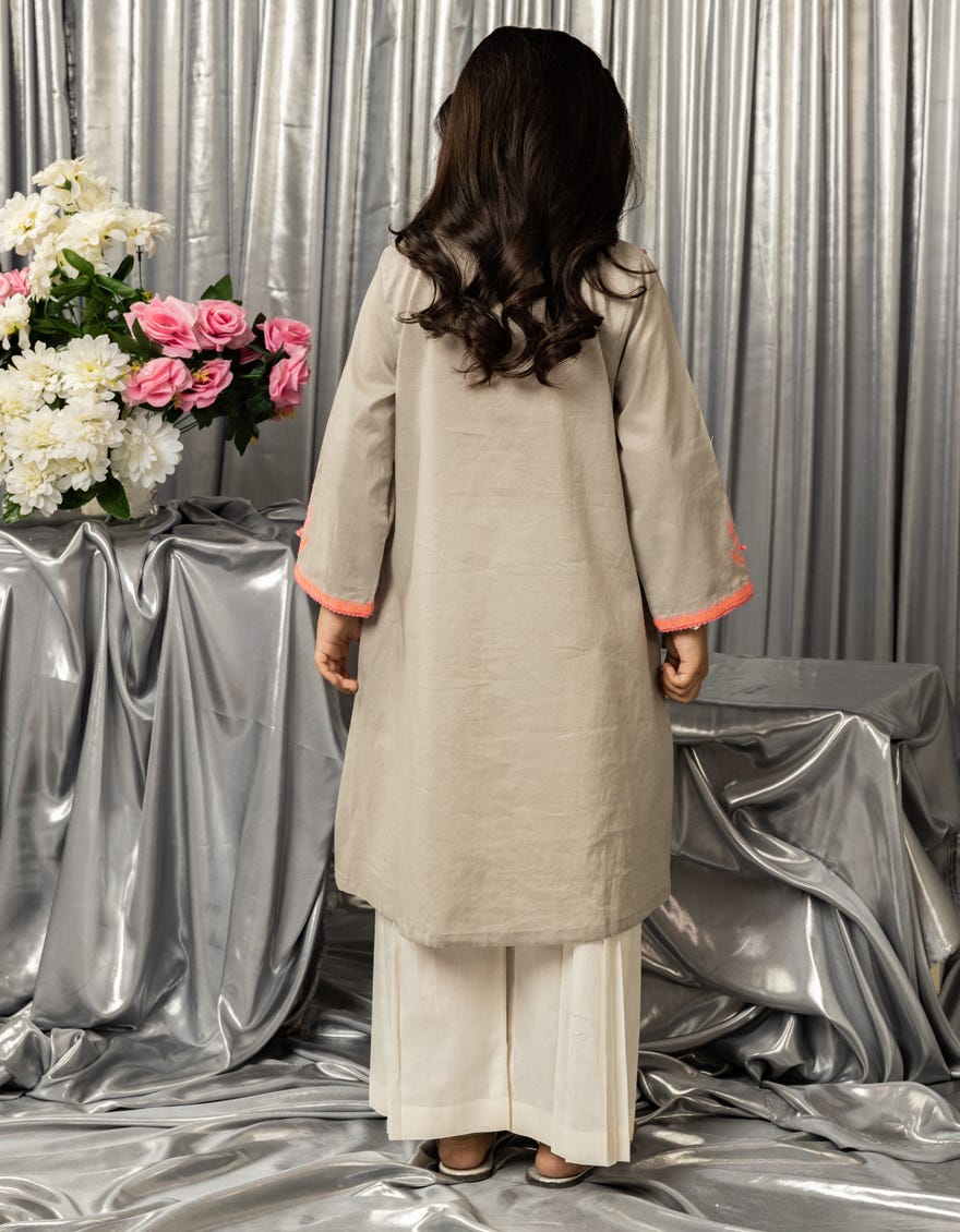 GREY LAWN EMBROIDERED 2PC STITCHED