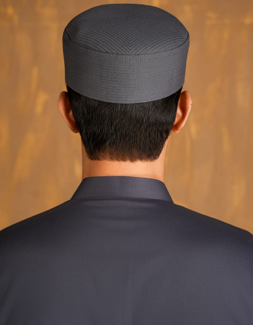 GREY BLENDED MEN CAPS | JJ-CAP-0006-R32