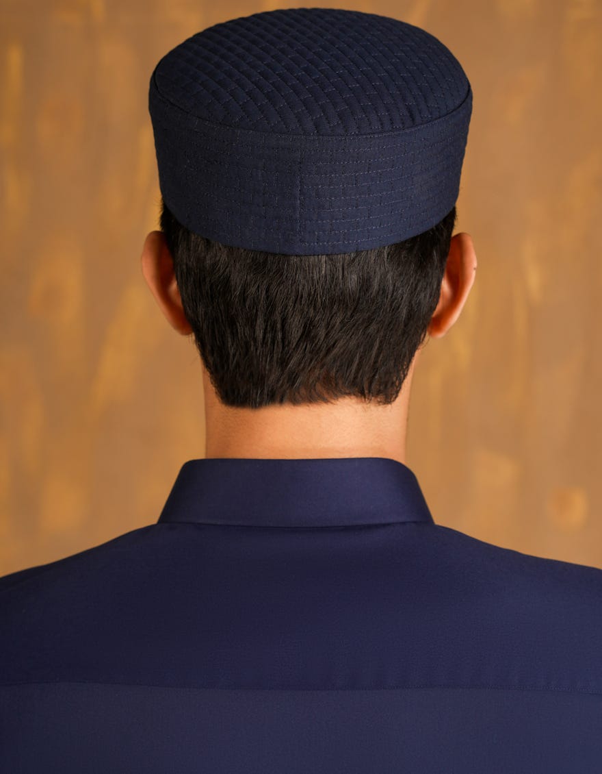 BLUE BLENDED MEN CAPS | JJ-CAP-0026-R21