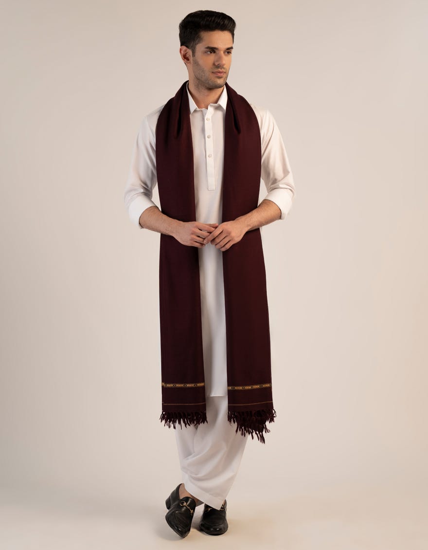 MAROON SHAWL