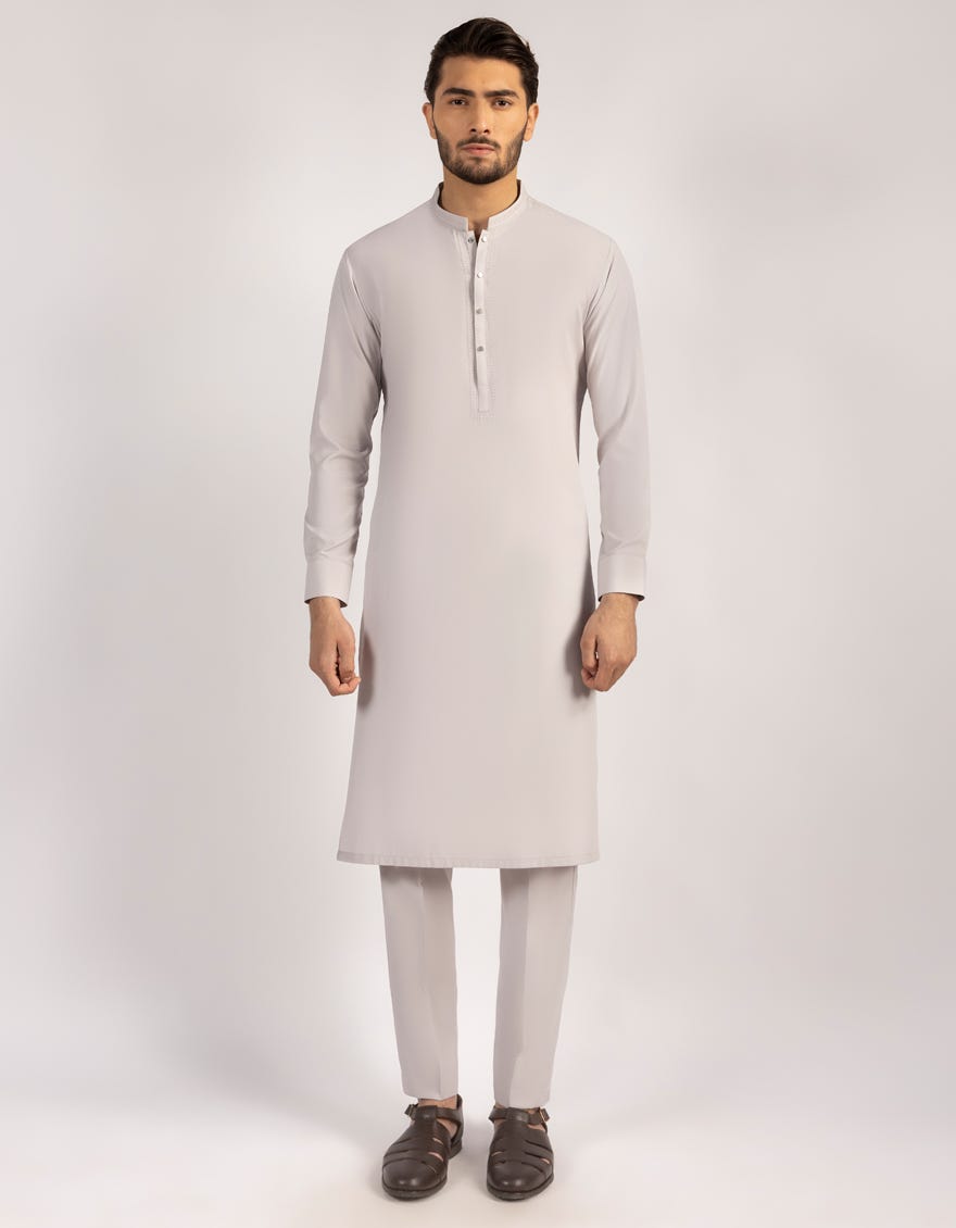 LIGHT PURPLE SEMI-FORMAL KURTA TROUSERS